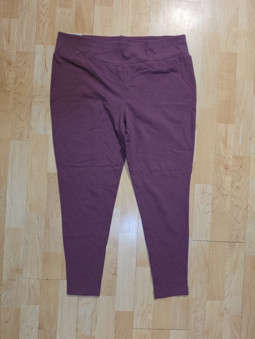 Terra & Sky Women's Plus High Waist Full Length Leggings Size 1X 16W - 18W NEW